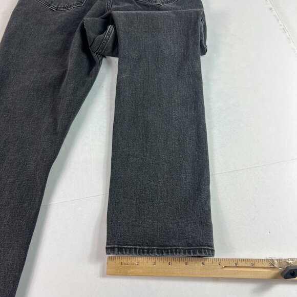 Abercrombie Fitch Jeans Women 29x31* Slim Straight High Rise Black Denim Tag 28L - Picture 11 of 16